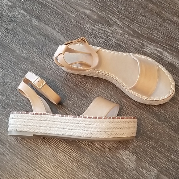 Catherine Malandrino Shoes - NWOT Catherine Malandrino Cork Wedge Sandals